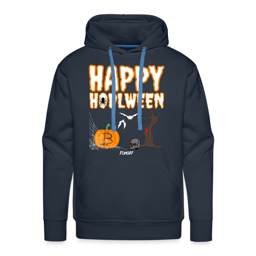 Happy HODLween Bitcoin Hoodie Sweatshirt - navy
