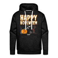 Load image into Gallery viewer, Happy HODLween Bitcoin Hoodie Sweatshirt - charcoal grey
