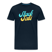 Load image into Gallery viewer, Stack Sats Bitcoin T-Shirt - deep navy
