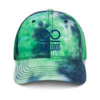 Load image into Gallery viewer, Infinity/21,000,000 (Blue Embroidery) Bitcoin Tie Dye Hat - fomo21
