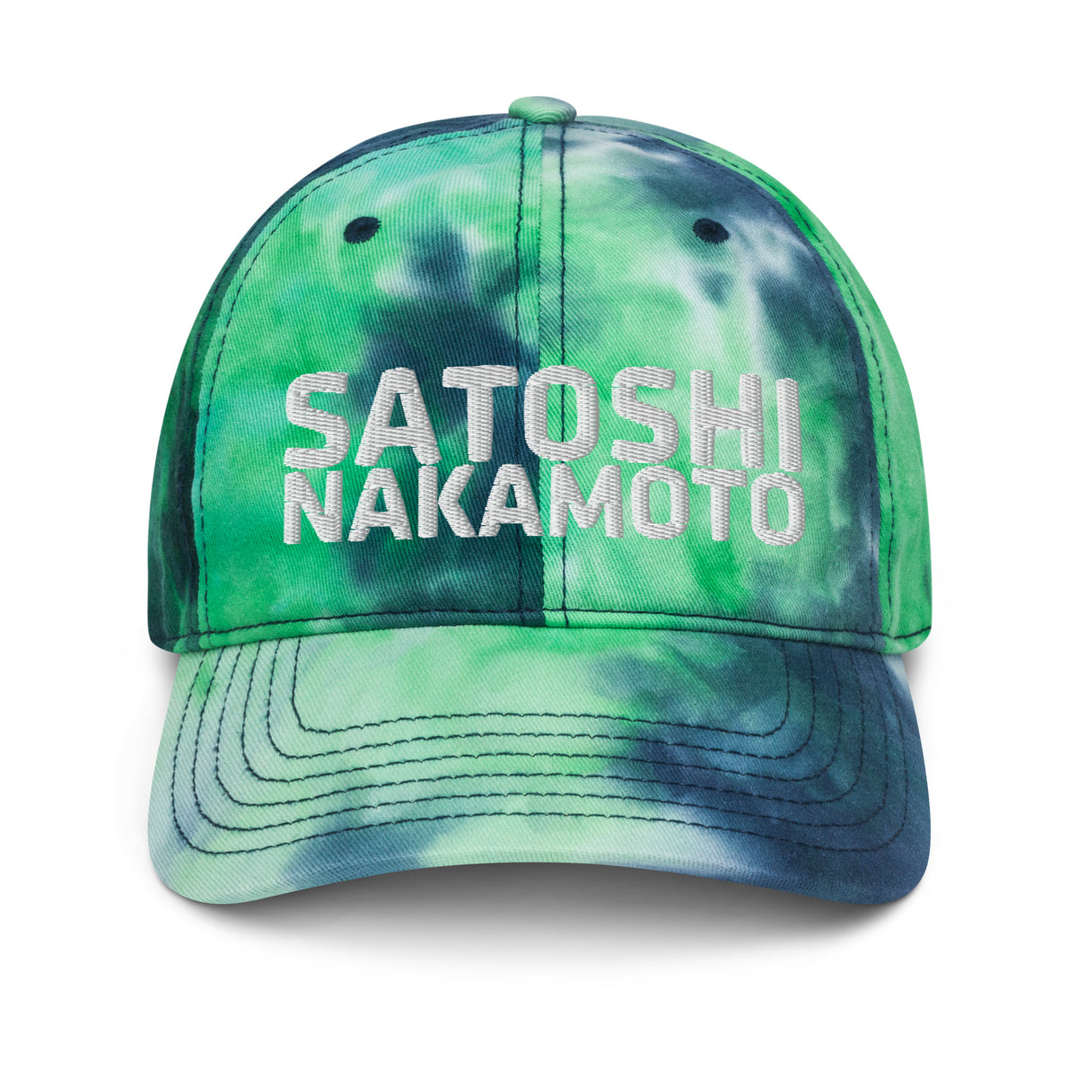 Satoshi Nakamoto Bitcoin Ocean Tie Dye Hat - fomo21