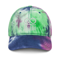 Load image into Gallery viewer, Infinity/21,000,000 (White Embroidery) Bitcoin Tie Dye Hat - fomo21
