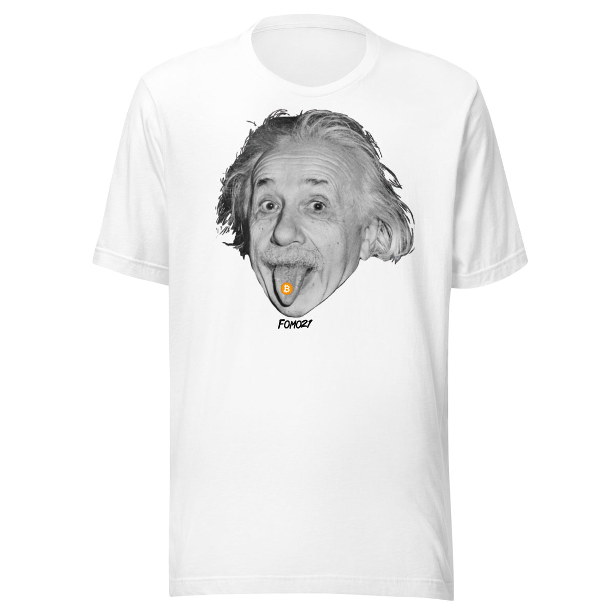 Albert Einstein Bitcoin T-Shirt - fomo21