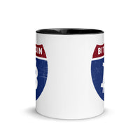 Load image into Gallery viewer, Bitcoin Road Sign Coffee Mug - fomo21
