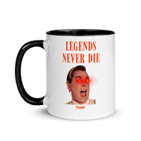 Load image into Gallery viewer, Legends Never Die Bitcoin White Coffee Mug - fomo21
