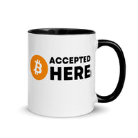 Load image into Gallery viewer, Accepted Here Bitcoin Coffee Mug - fomo21

