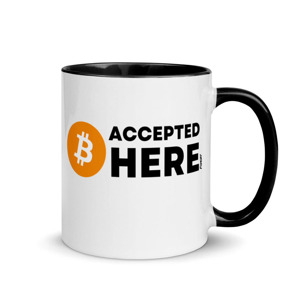 Accepted Here Bitcoin Coffee Mug - fomo21