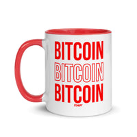 Load image into Gallery viewer, Bitcoin Bitcoin Bitcoin Coffee Mug - fomo21
