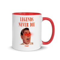 Load image into Gallery viewer, Legends Never Die Bitcoin White Coffee Mug - fomo21
