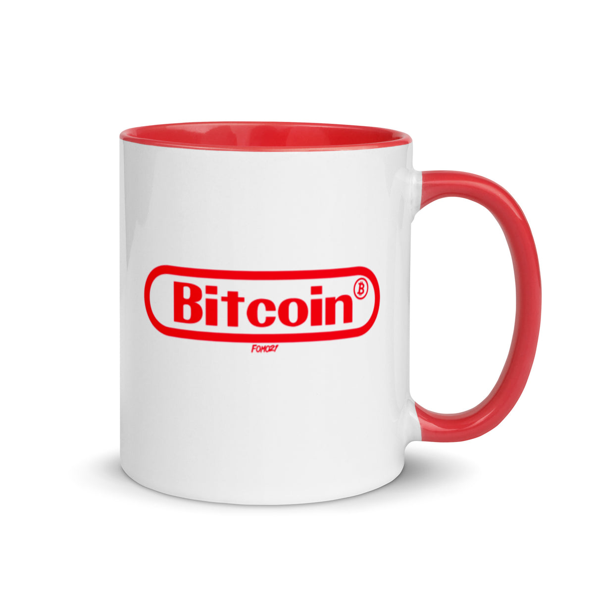 Bitcoin Gamer Red Graphic Coffee Mug - fomo21