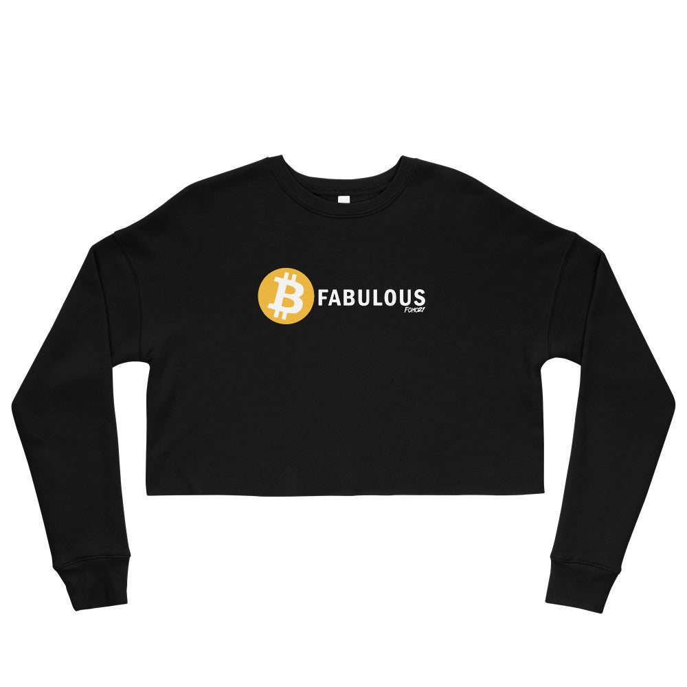 B Fabulous Bitcoin Crop Sweatshirt - fomo21