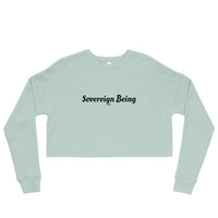 Load image into Gallery viewer, Sovereign Being Bitcoin B Cropped Sweatshirt - fomo21
