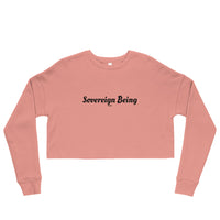 Load image into Gallery viewer, Sovereign Being Bitcoin B Cropped Sweatshirt - fomo21
