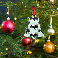 Load image into Gallery viewer, Bitcoin Is For The Honey Badgers Green Wooden Ornament - fomo21
