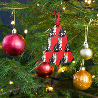 Load image into Gallery viewer, Bitcoin Is For The Cats Red Wooden Ornament - fomo21
