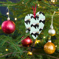 Load image into Gallery viewer, Bitcoin Is For The Honey Badgers Green Wooden Ornament - fomo21
