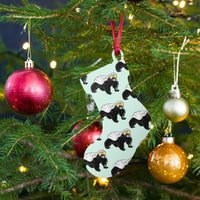 Load image into Gallery viewer, Bitcoin Is For The Honey Badgers Green Wooden Ornament - fomo21
